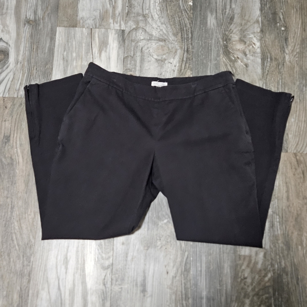 Eileen Fisher cropped pants organic cotton blend medium